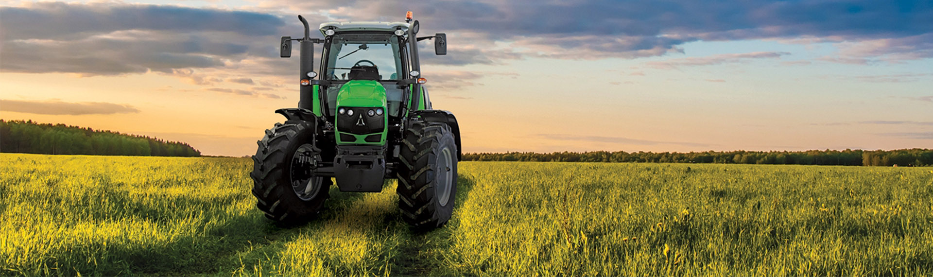 Farmdeck vehicle and pump tracking tractor banner